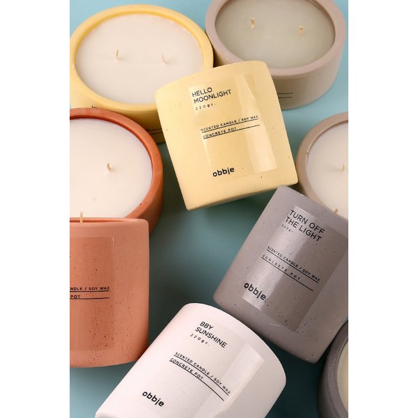 Turn Off The Light Duftkerze groß - Grau Turn Off The Light Duftkerze groß - Grau