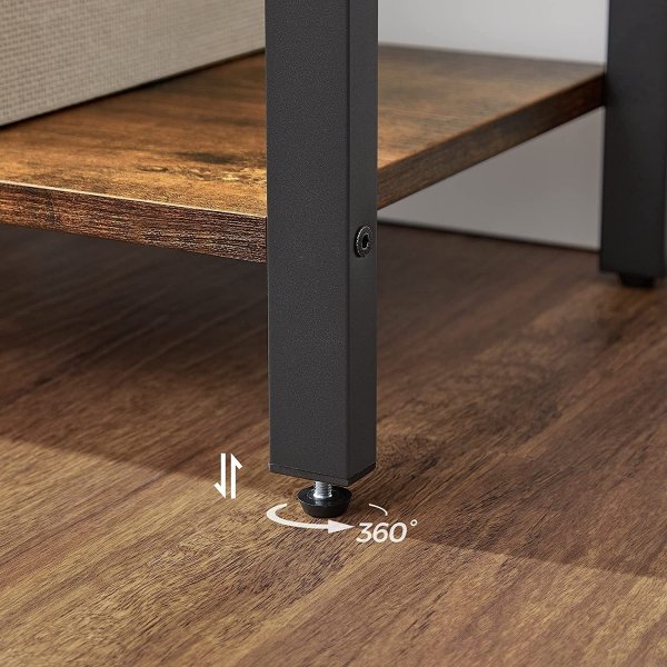 Petter Bcherregal 66 x 120 cm - Braun/Schwarz