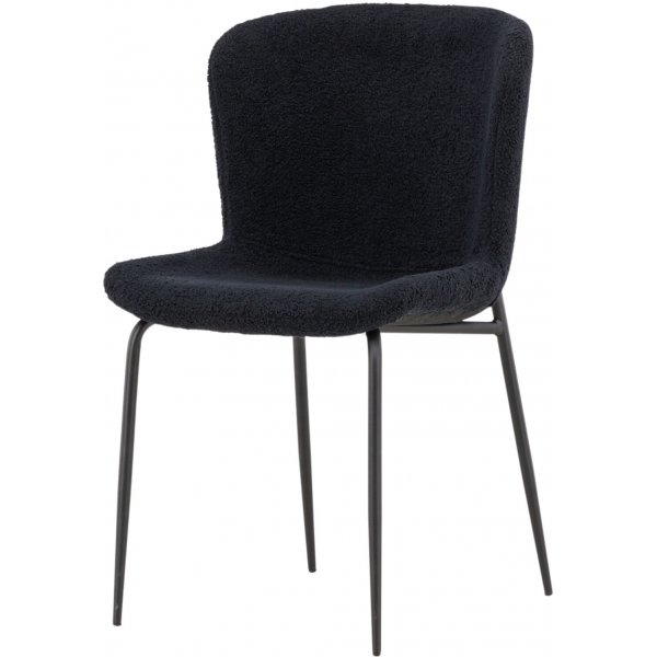 Modesto Esszimmerstuhl - Schwarzer Teddy