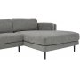 Stansted Sofa mit Diwan rechts - Grau