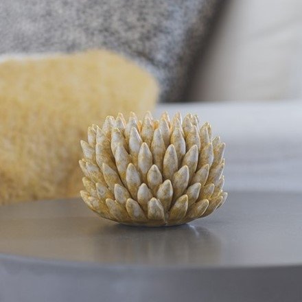 Shelly Kerzenlaterne 12 x 12 x 7 cm - Gelb Shelly Kerzenlaterne 12 x 12 x 7 cm - Gelb