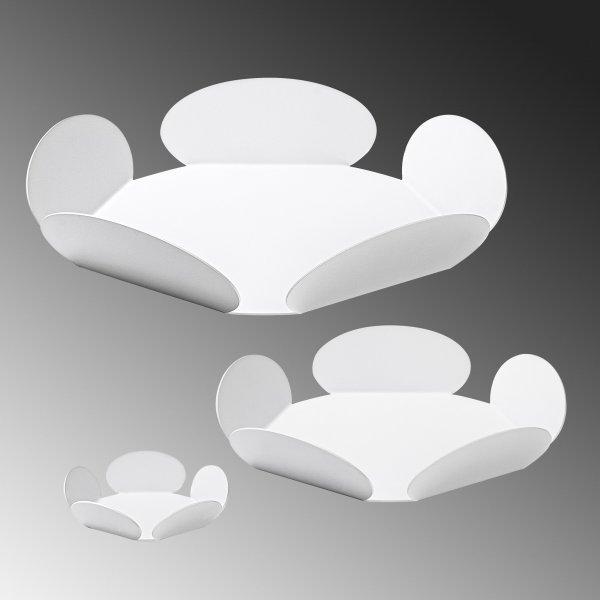 Rhodes Dekoschale - Weiß Rhodes Dekoschale - Weiß