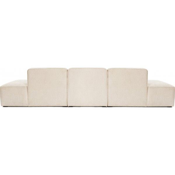 Mehr 3-Sitzer-Sofa mit offenen Enden - Creme