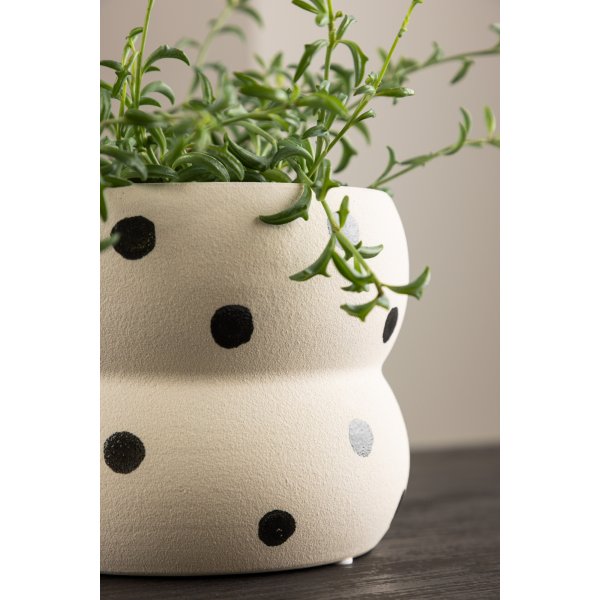 Dapne-Topf - Schwarz/Weiß Dapne-Topf - Schwarz/Weiß