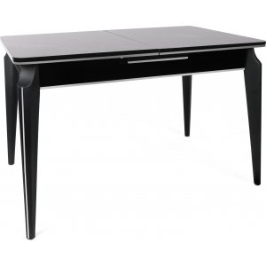 Estrela Esstisch 120-180 x 79 cm - Schwarz/Silber