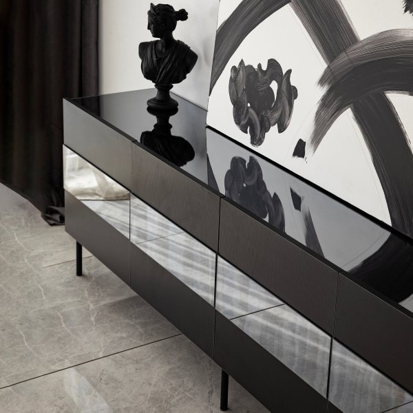 Leon Medienbank - Schwarz Leon Medienbank - Schwarz