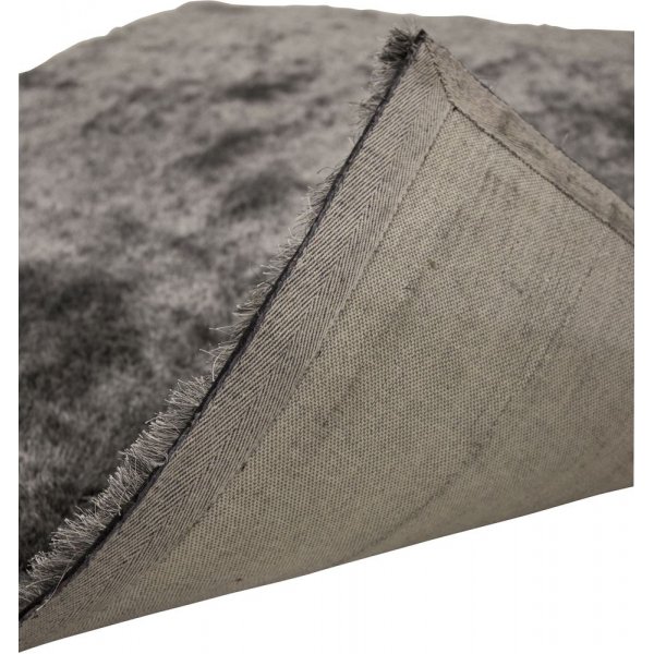 Knüpfteppich Elena - grauer Polyester Knüpfteppich Elena - grauer Polyester