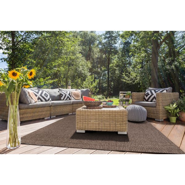 Flachgewebter Teppich Pampero Taupe Flachgewebter Teppich Pampero Taupe