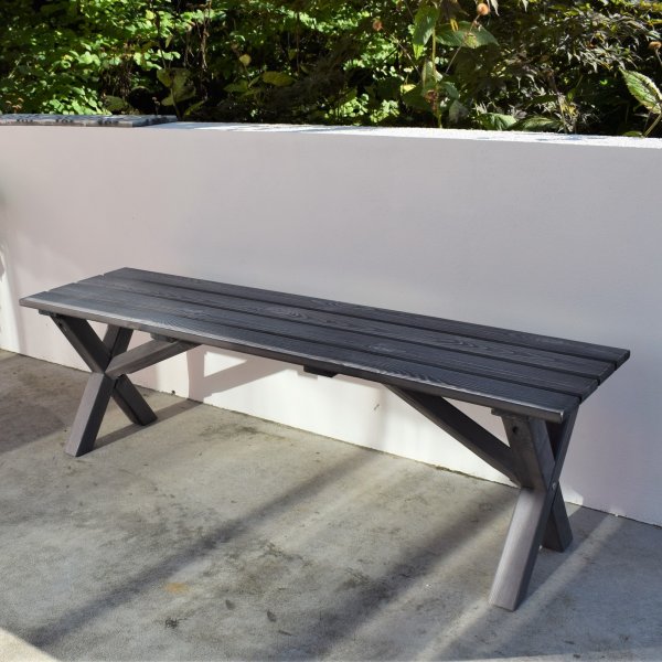 Scottsdale Sitzbank 100 cm - Shabby Chic Grau