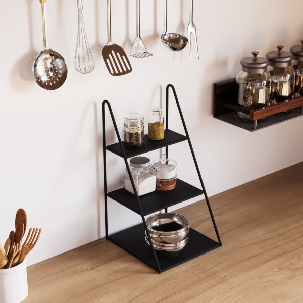 Kalimnos-Regal - Schwarz