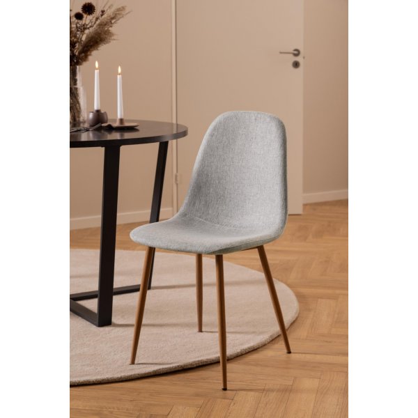 Celia Esszimmerstuhl - Grau/Eiche