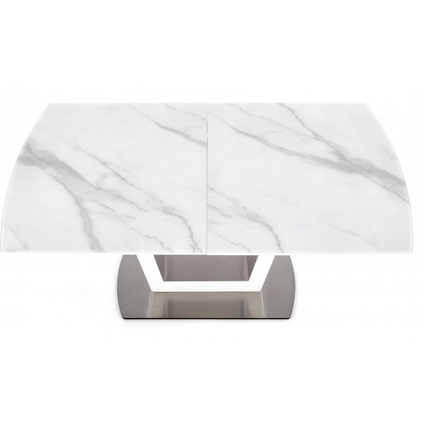 Risk Esstisch 160-200 cm - Weier Marmor
