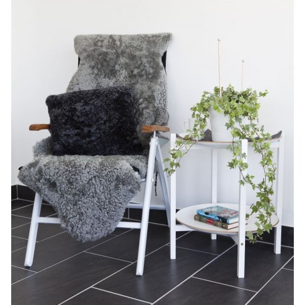 Curly Schafsfell - 95x55 cm - Grau