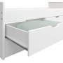 Alba Bett mit Stauraum 90 x 200 cm - Wei