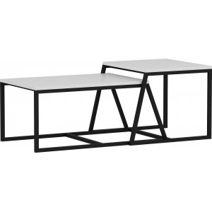 Couchtisch Pat 75/55 x 50/57 cm - Wei