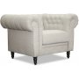 Ashford Chesterfield Sessel - Beige Leinen