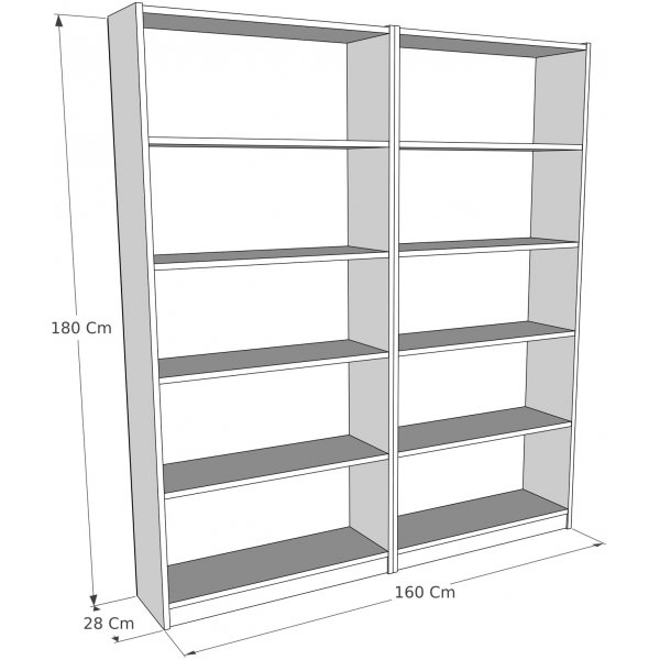 Bigs Bücherregal - Dunkelgrau Bigs Bücherregal - Dunkelgrau
