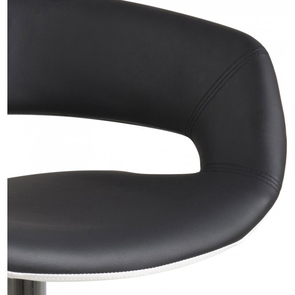 Grace Barhocker 104 cm - Schwarzes PU/weies PU