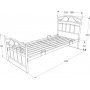 Bett Yeadon 90x200 cm - schwarz