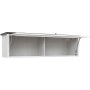 Salvador Wandschrank - wei/schwarz/Glas