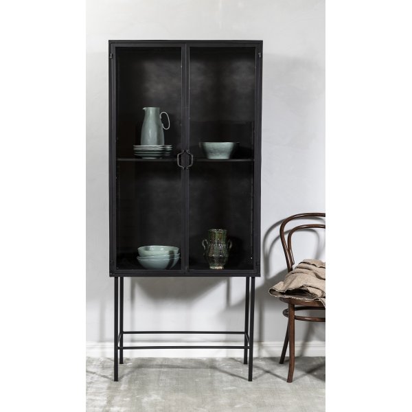 Industry Vitrinenschrank aus Metall - Metall / Glas