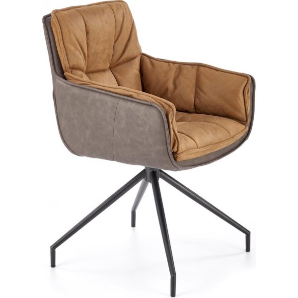 Cadeira Esszimmerstuhl 523 - Braun/Schwarz