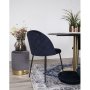 Gamby Hocker - Grau/Messing