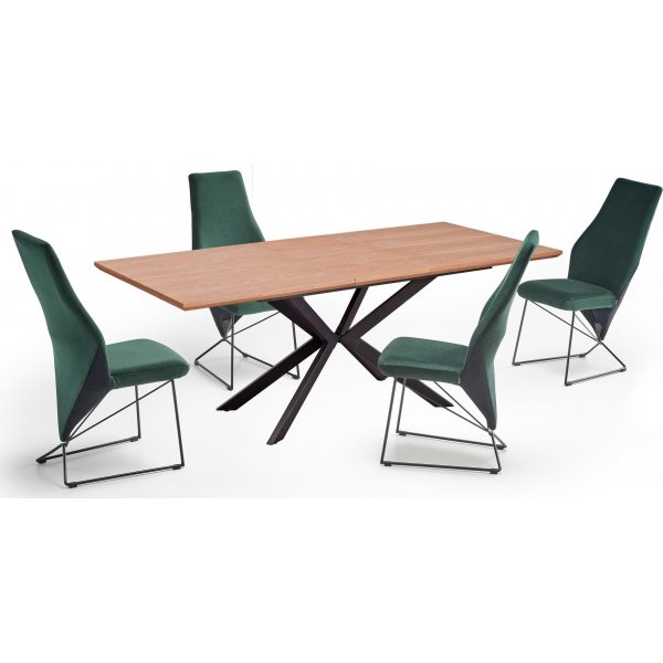 Matamata Esstisch 160-200 cm - Eiche/schwarz Matamata Esstisch 160-200 cm - Eiche/schwarz