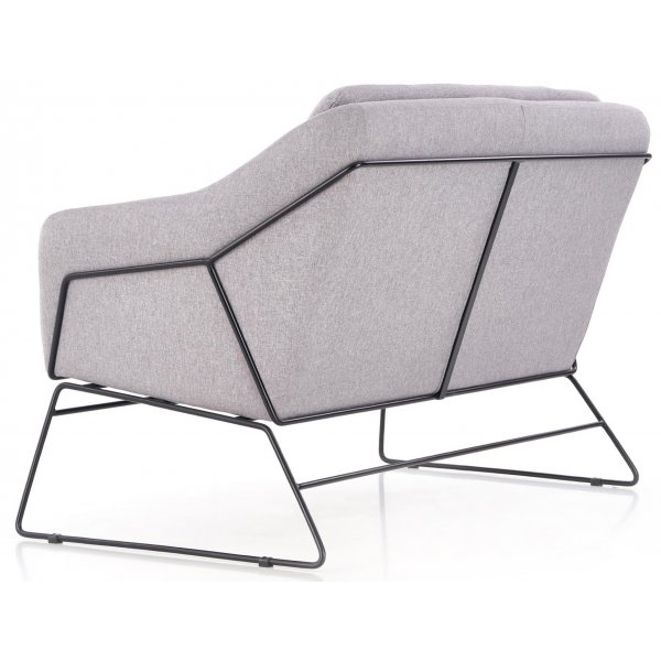 Sofa Regina - Hellgrau/Schwarz Sofa Regina - Hellgrau/Schwarz