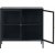 Cliff Sideboard mit 3 Tren - Schwarz/ Klarglas COPY