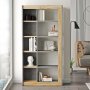 Luvio Bcherregal 23 - Eiche/Silber