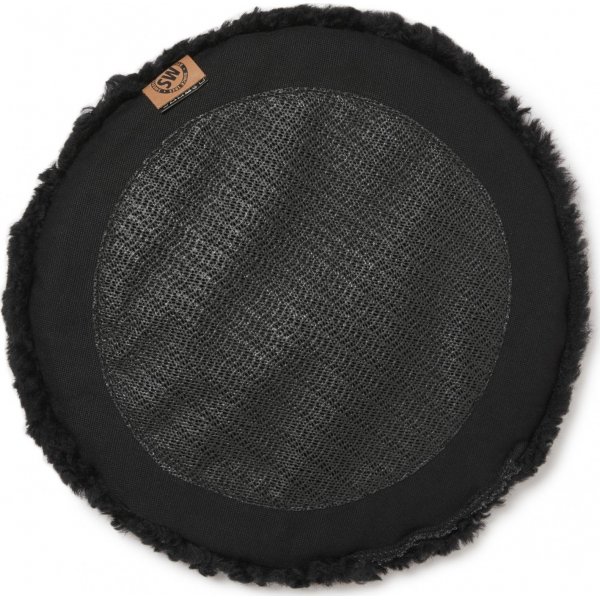 Curly Sitzkissen Schwarz - 34 cm