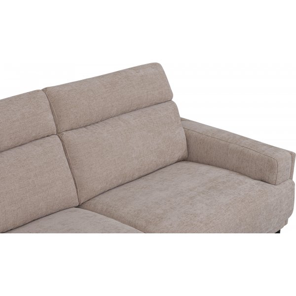 Sofa 3-Sitzer mit hoher Rckenlehne beige - Amsterdam