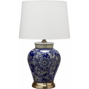 Fang Hong Tischlampe - Dunkelblau/Wei - 58 cm