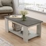 Luvio Couchtisch 15, 96x50 cm - Silber/Anthrazit