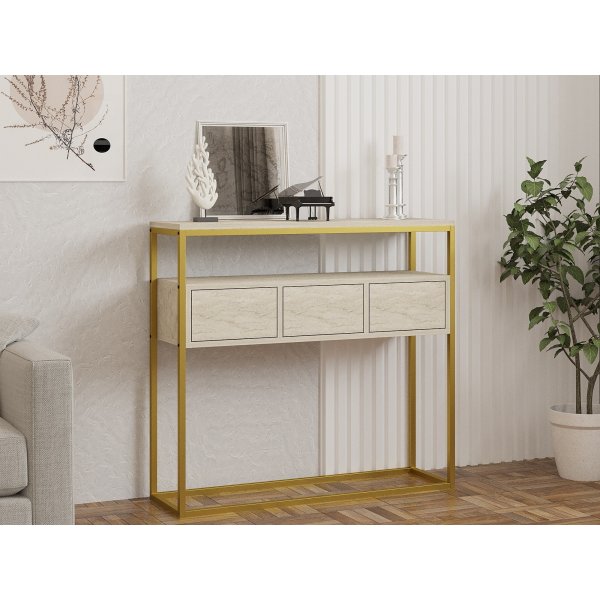 Guarda Konsolentisch - Travertin