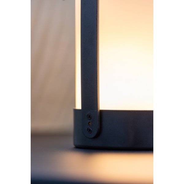 Farn Tischlampe - Schwarz/Weiß Farn Tischlampe - Schwarz/Weiß