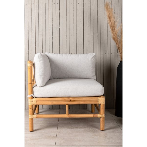 Eckmodul aus Rohrgeflecht - Natur Eckmodul aus Rohrgeflecht - Natur