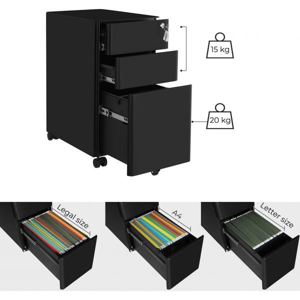 Anakin Aktenschrank - Schwarz