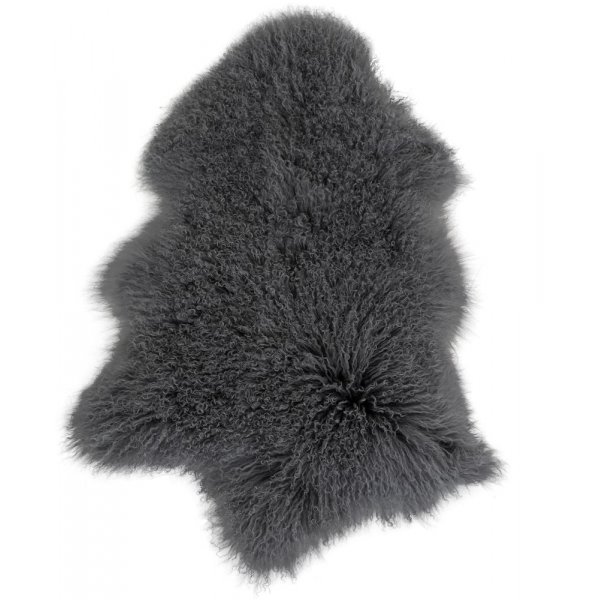 Mongolisches Lammfell - Grau - 50x90
