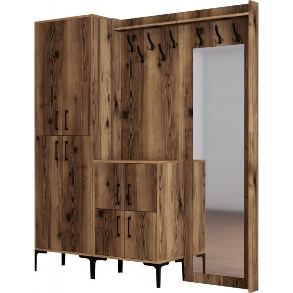 Berliner Flurmöbel abc - Nussbaum Berliner Flurmöbel abc - Nussbaum