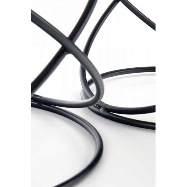 Mille Couchtisch Ø40/50 cm - Weißer Marmor/Schwarz Mille Couchtisch Ø40/50 cm - Weißer Marmor/Schwarz