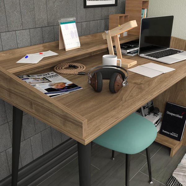 Vanessa Schreibtisch 121,8 x 59 cm - Nussbaum Vanessa Schreibtisch 121,8 x 59 cm - Nussbaum