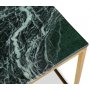 Accent Couchtisch 50 - Grner Marmor / Glnzendes Messing