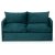 Saga 2-Sitzer-Schlafsofa XL - Petroleumgrn