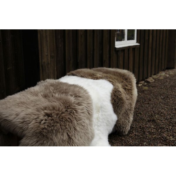 Sanft langhaariges Schaffell Beige Sanft langhaariges Schaffell Beige