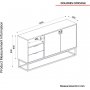 Dolores Sideboard - Saphir/Anthrazit