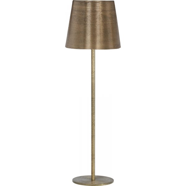Tischlampe mit Sockel - Rustikales Gold - 70 cm
