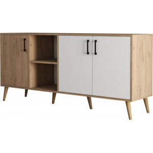 Exxen Sideboard - Eiche/wei