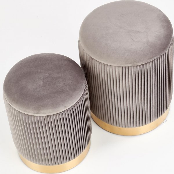 Meddick Hocker - Grau Meddick Hocker - Grau